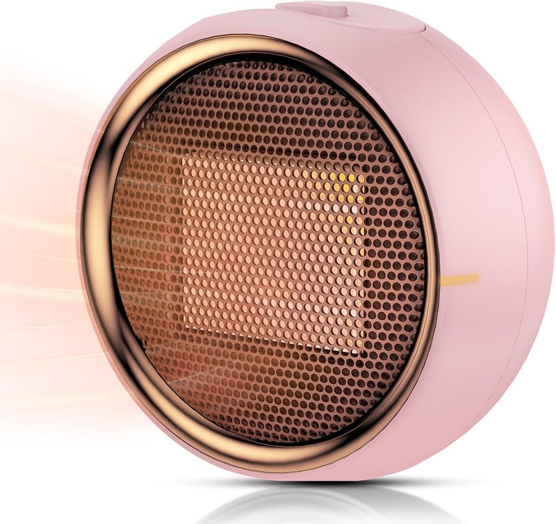 ASNUG Space Heater, Portable Electric PTC Ceramic Heaters for Indoor Use, 2S Efficient Heating, Tip-Over & Overheat Protection, Quiet Small Mini Desk Heater for Bathroom Home Office Bedroom - Image 1